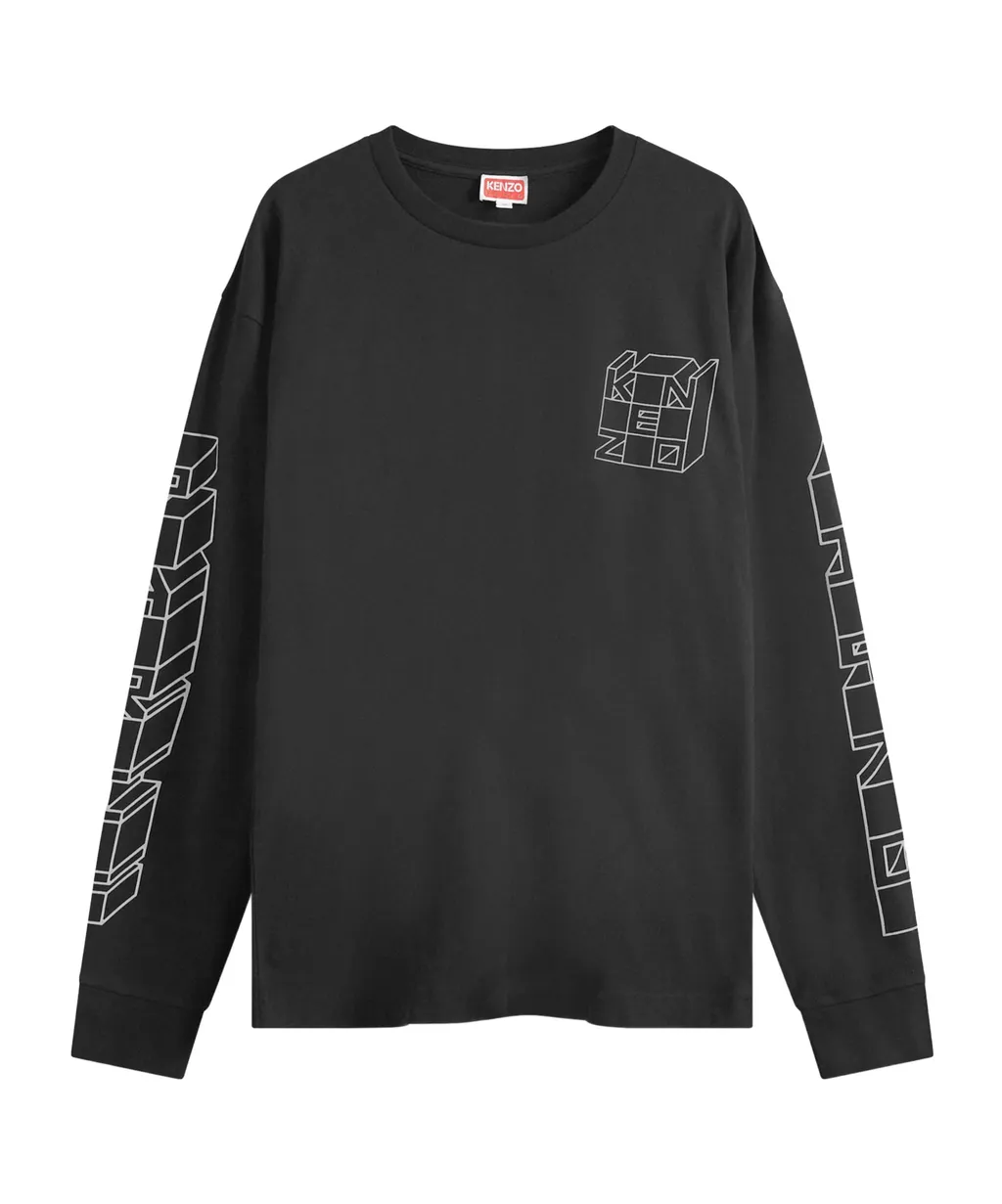 Logo Printed Long-Sleeved T-Shirt