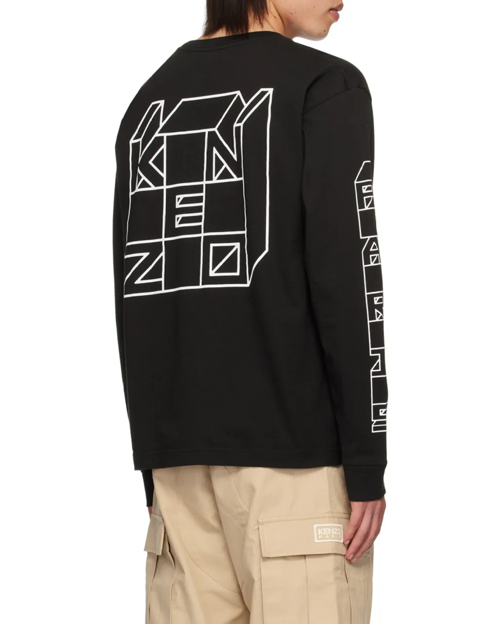 Logo Printed Long-Sleeved T-Shirt