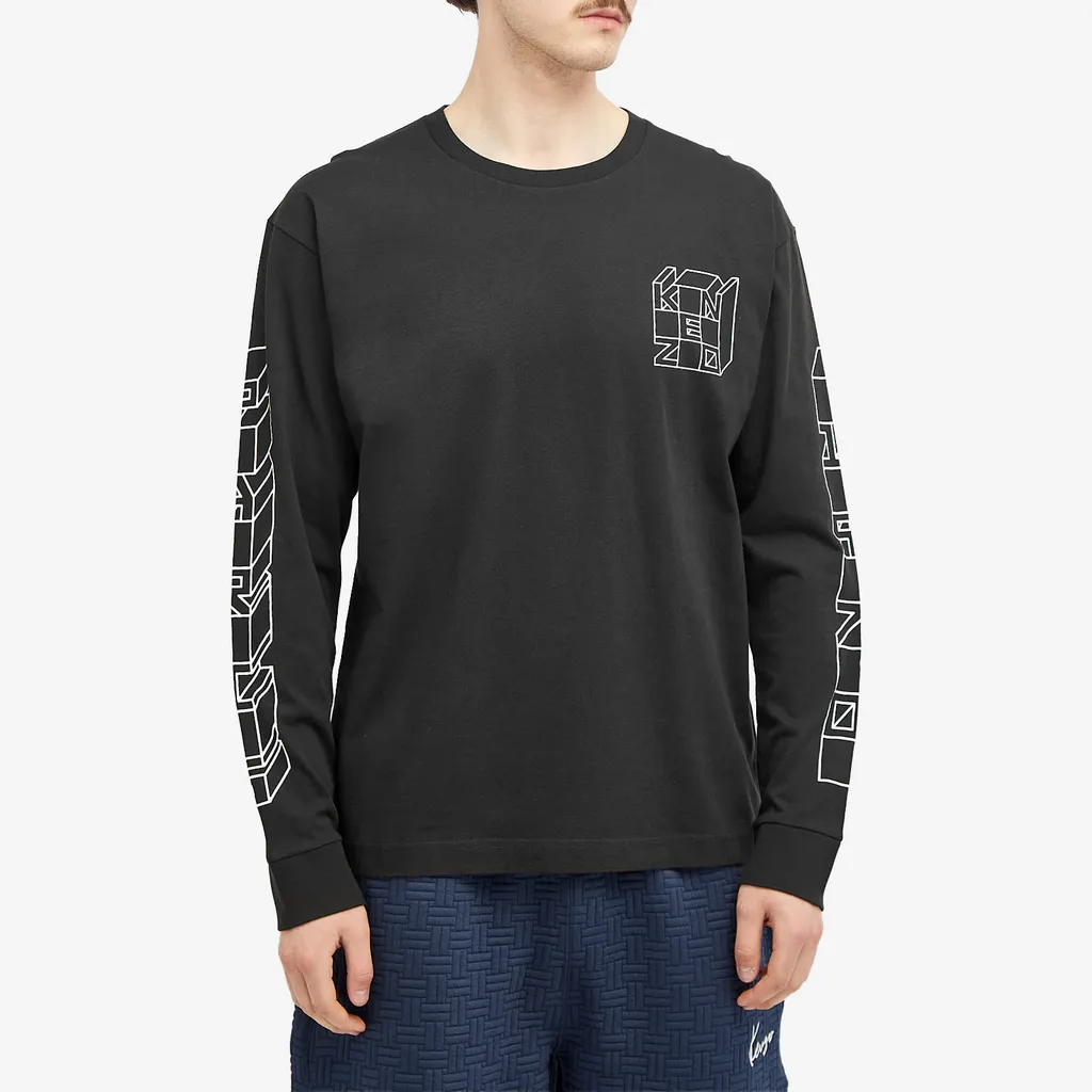 Logo Printed Long-Sleeved T-Shirt