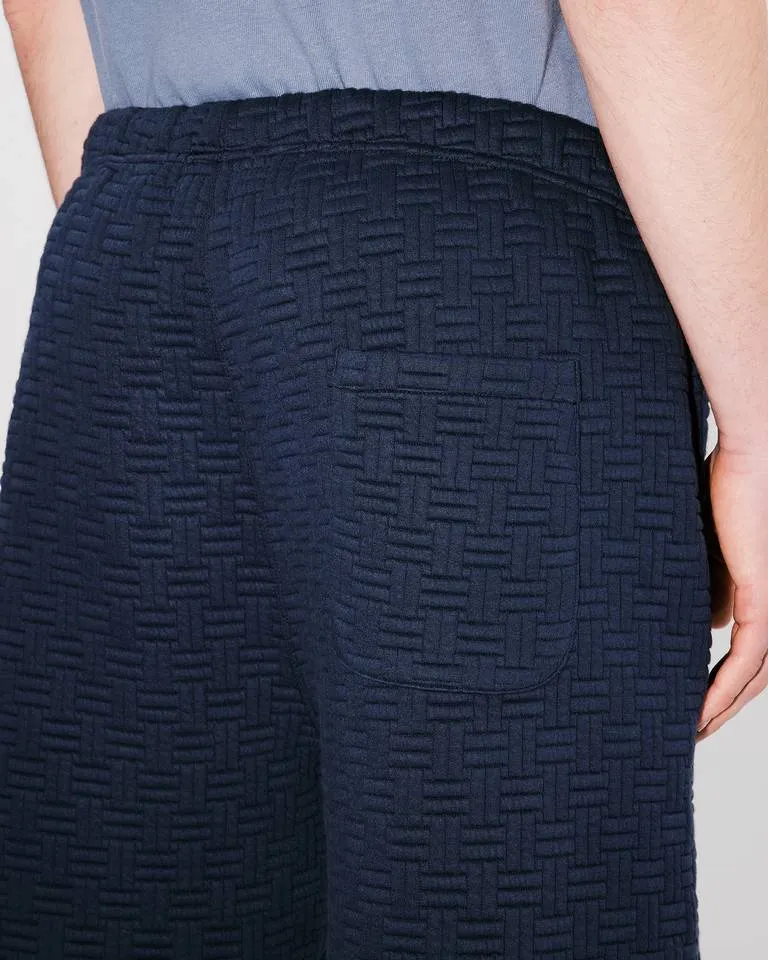 Weave Logo Embroidered Bermuda Shorts