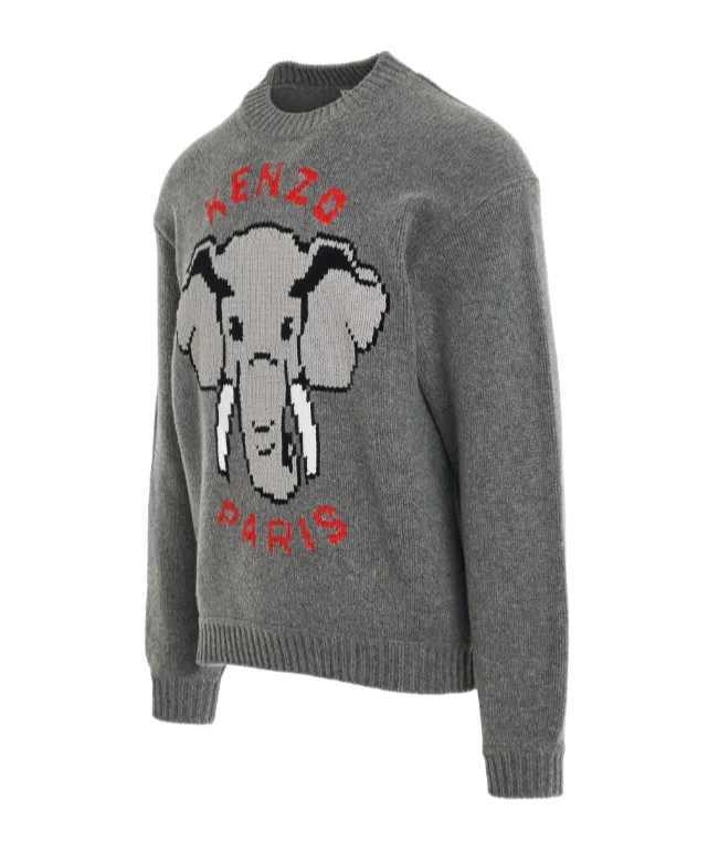 Round Neck And Long-Sleeved Sweater