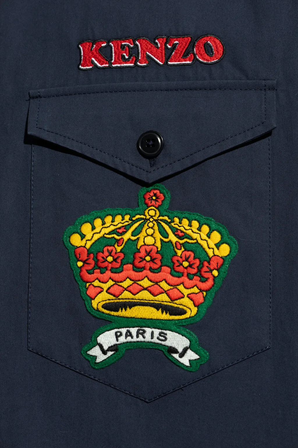 Logo-Embroidered Button-Up Shirt