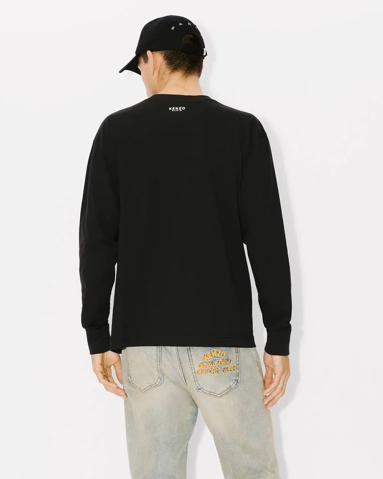 Lucky Tiger Embroidered Long Sleeved T-Shirt