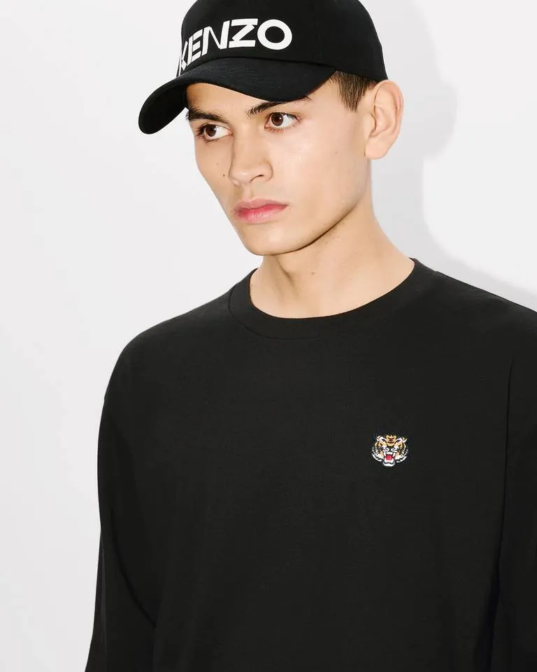Lucky Tiger Embroidered Long Sleeved T-Shirt
