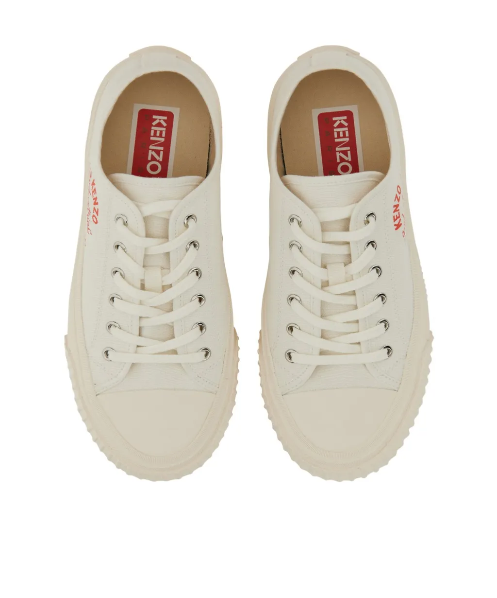 Logo-Printed Lace-Up Sneakers