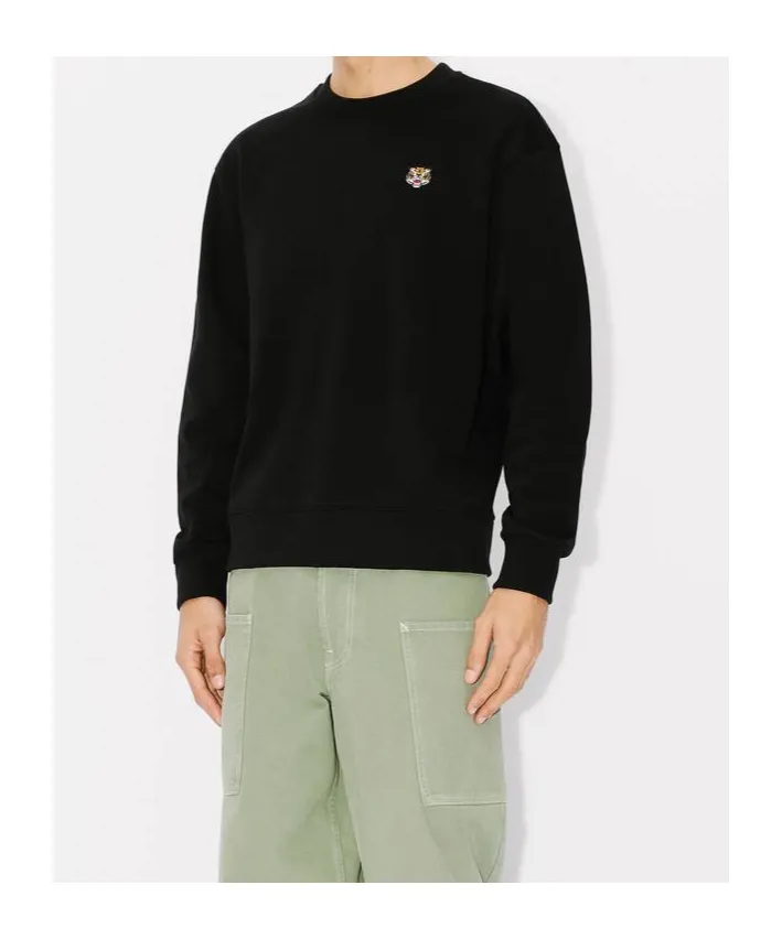 Lucky Tiger Embroidered Crewneck Sweatshirt