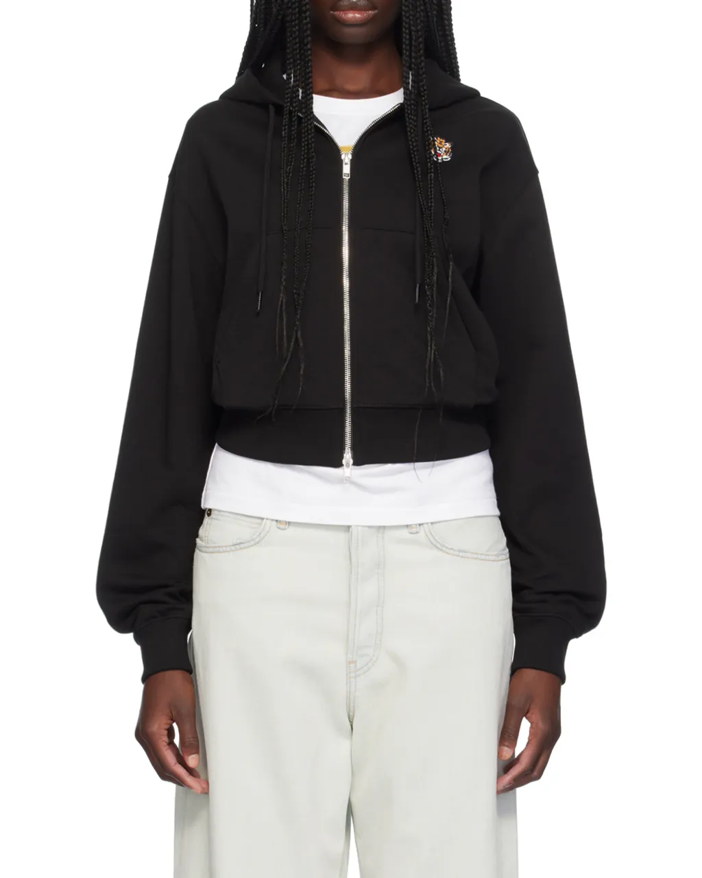 Tiger Patch Zip-Up Jacket