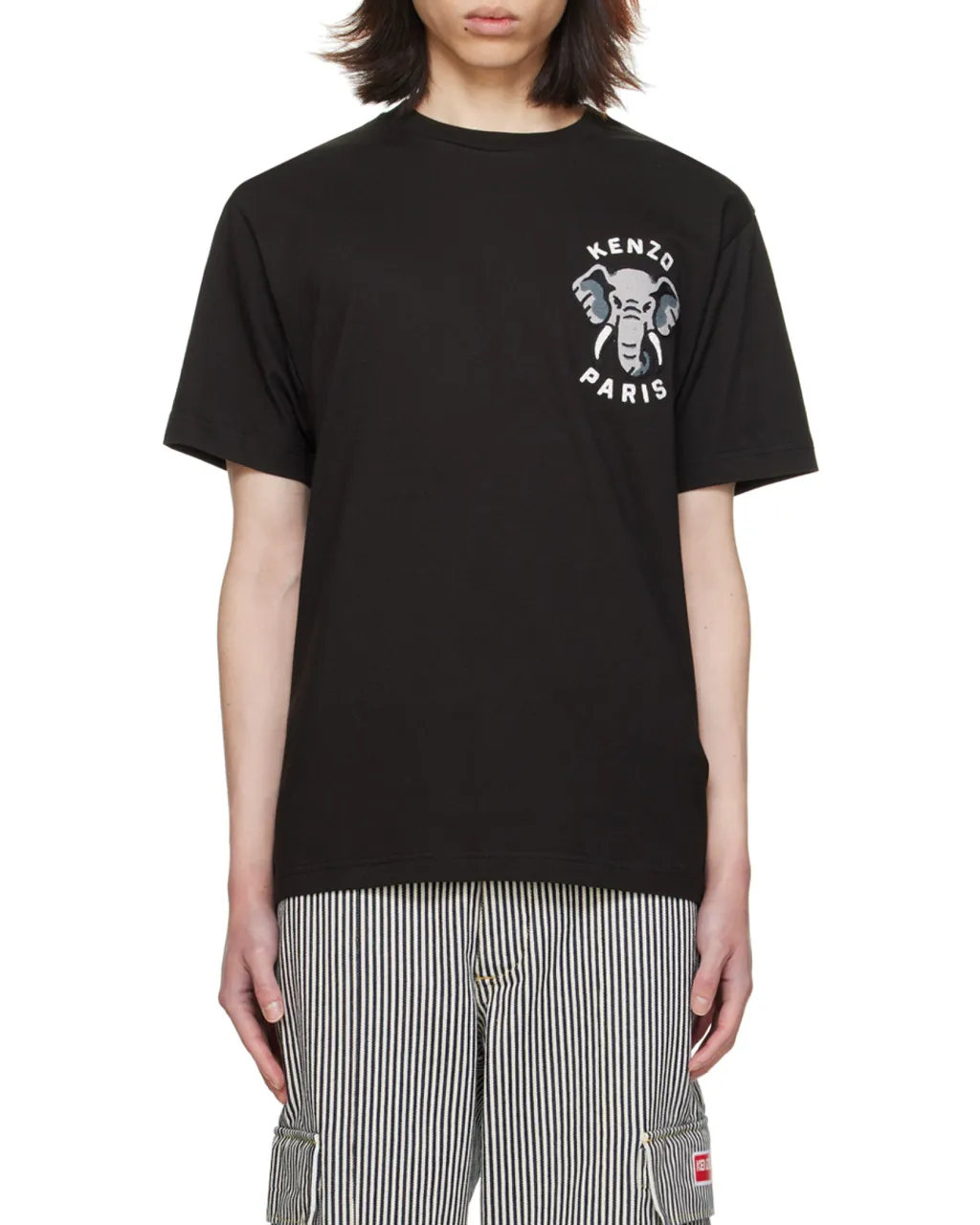 Elephant Printed Crewneck T-Shirt
