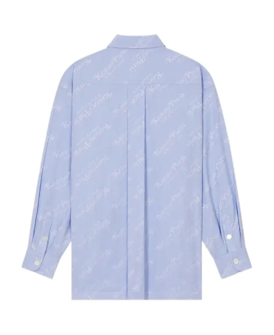 All-Over Monogram Printed Buttoned Shirt
