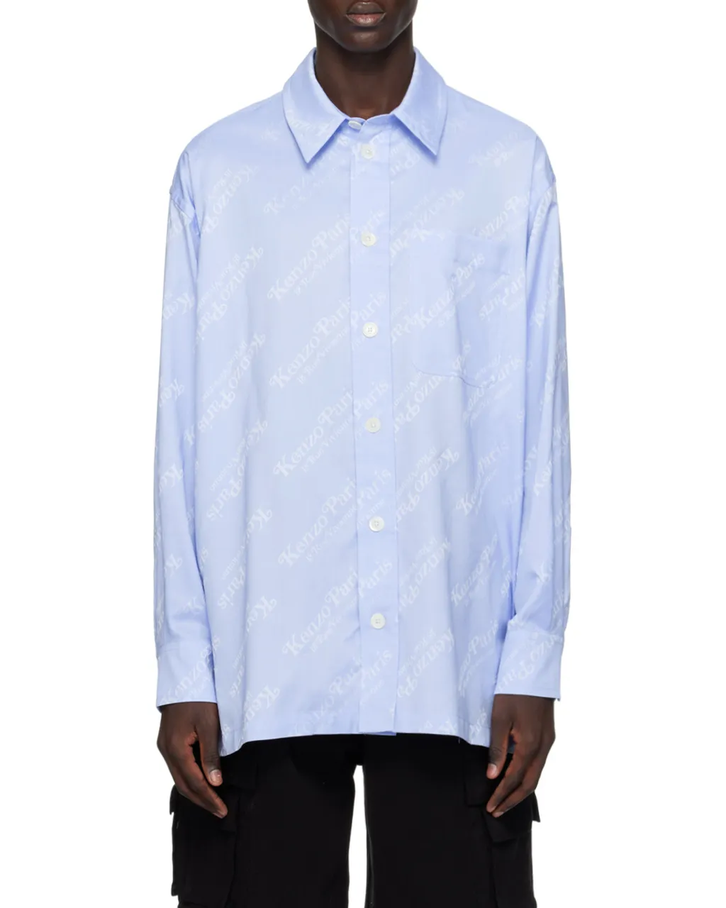 All-Over Monogram Printed Buttoned Shirt