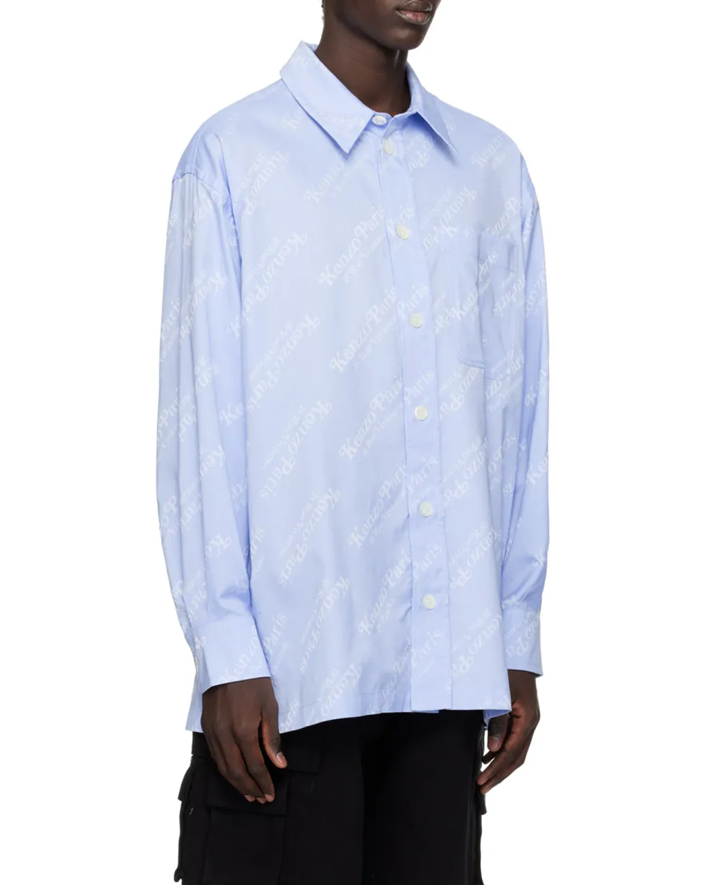 All-Over Monogram Printed Buttoned Shirt