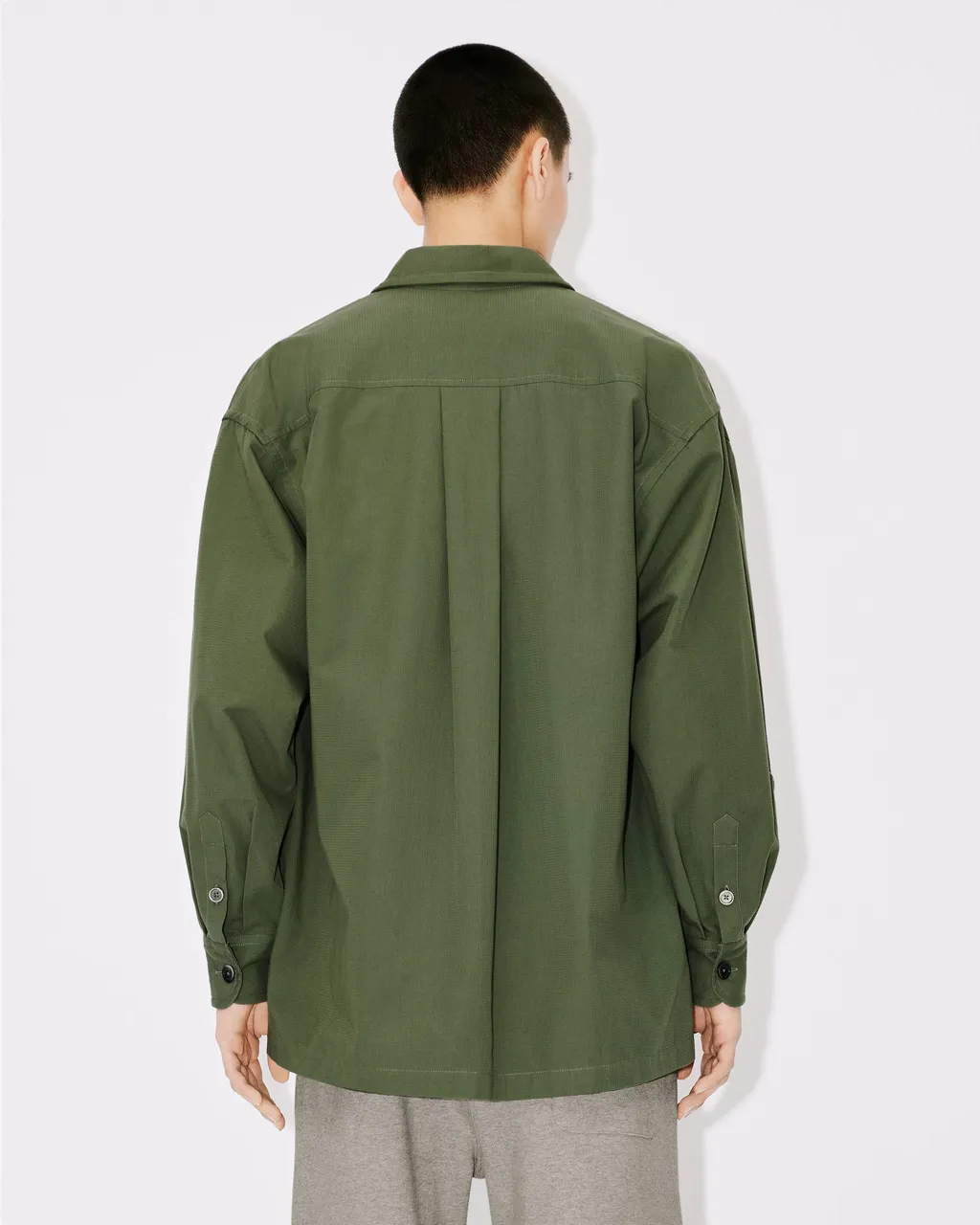 Boke Flower Embroidered Buttoned Shirt
