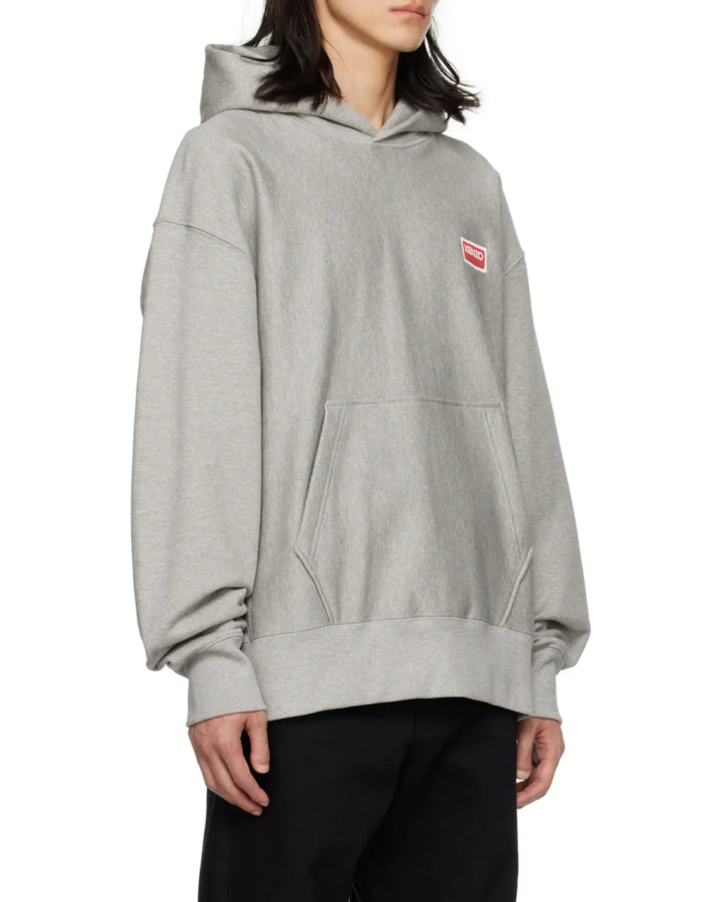 Logo Printed Long-Sleeved Hoodie