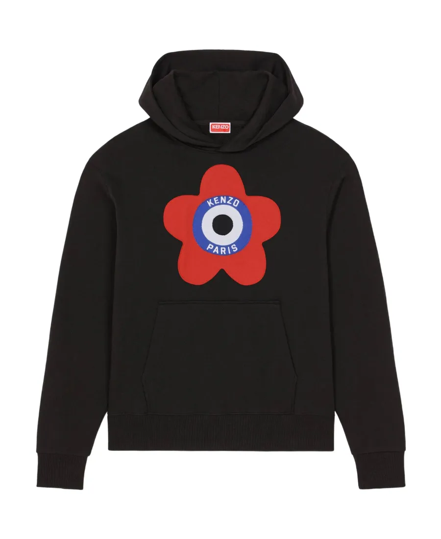 Target Logo-Embroidered Drop Shoulder Hoodie