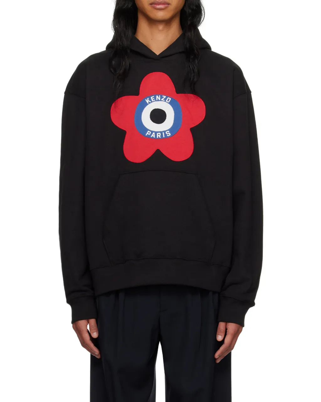 Target Logo-Embroidered Drop Shoulder Hoodie