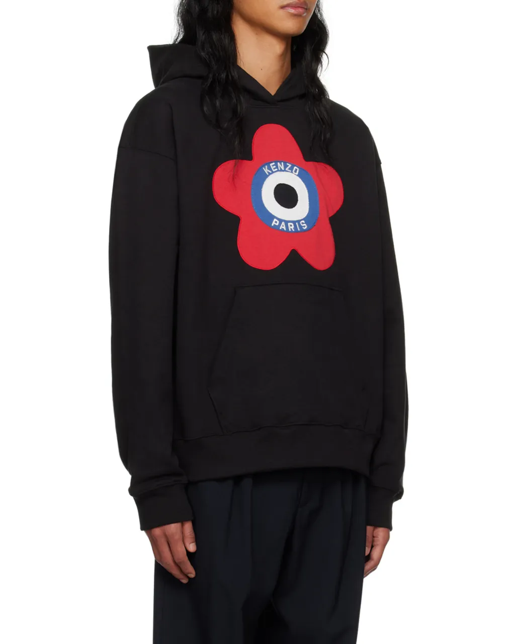 Target Logo-Embroidered Drop Shoulder Hoodie