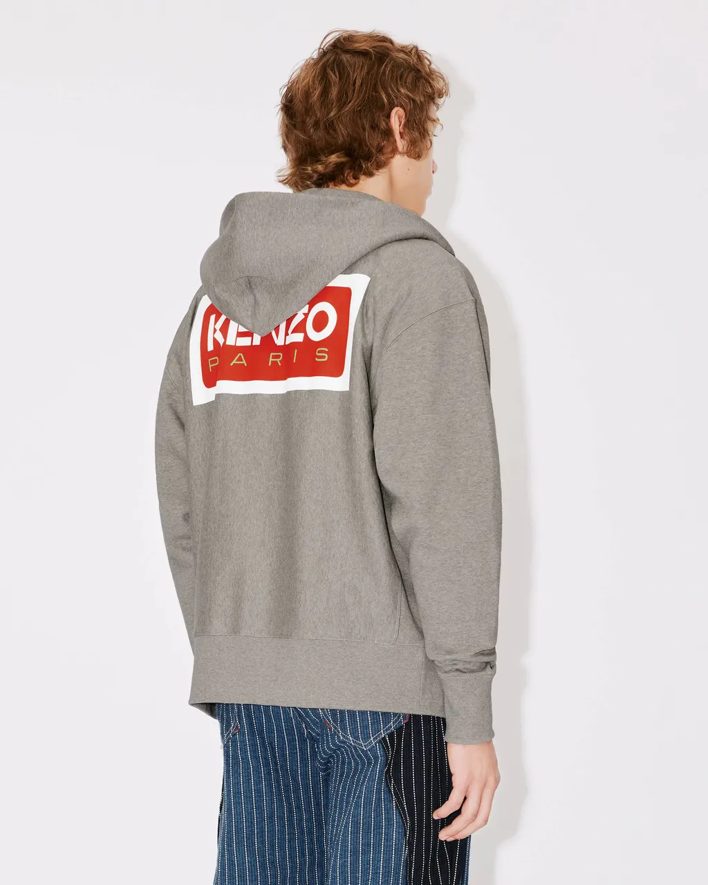 Logo Embroidered Zip-Up Hoodie