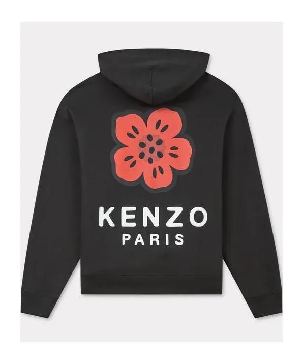 Boke Flower Embroidered Oversized Hoodie