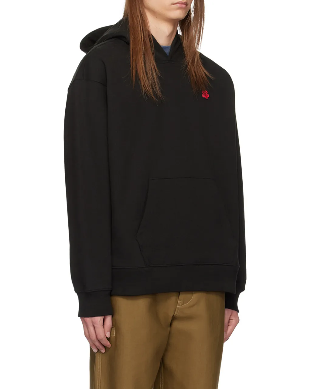 Boke Flower Embroidered Oversized Hoodie