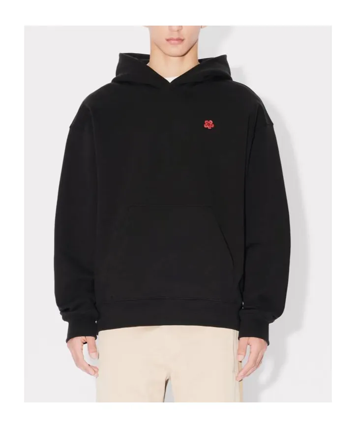 Boke Flower Embroidered Oversized Hoodie