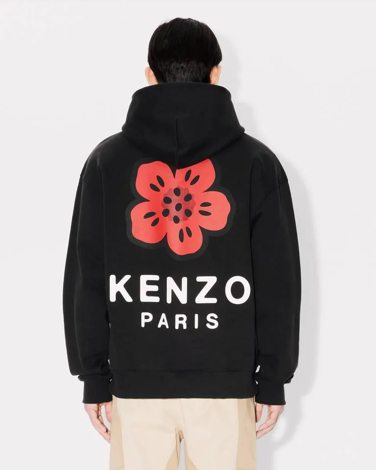 Boke Flower Embroidered Oversized Hoodie