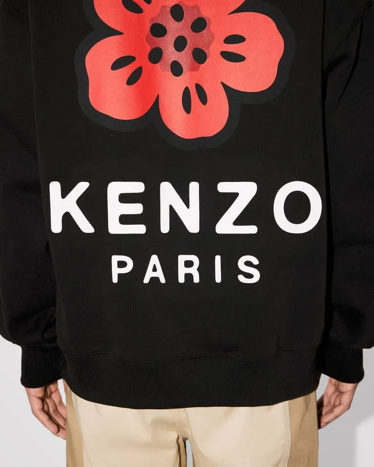 Boke Flower Embroidered Oversized Hoodie