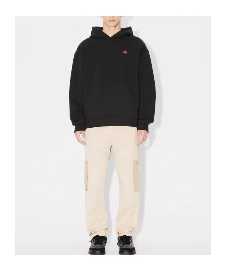 Boke Flower Embroidered Oversized Hoodie
