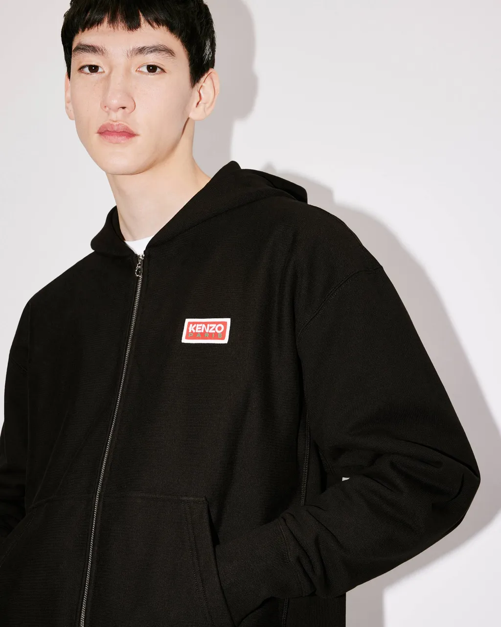 Logo Embroidered Zip-Up Jacket