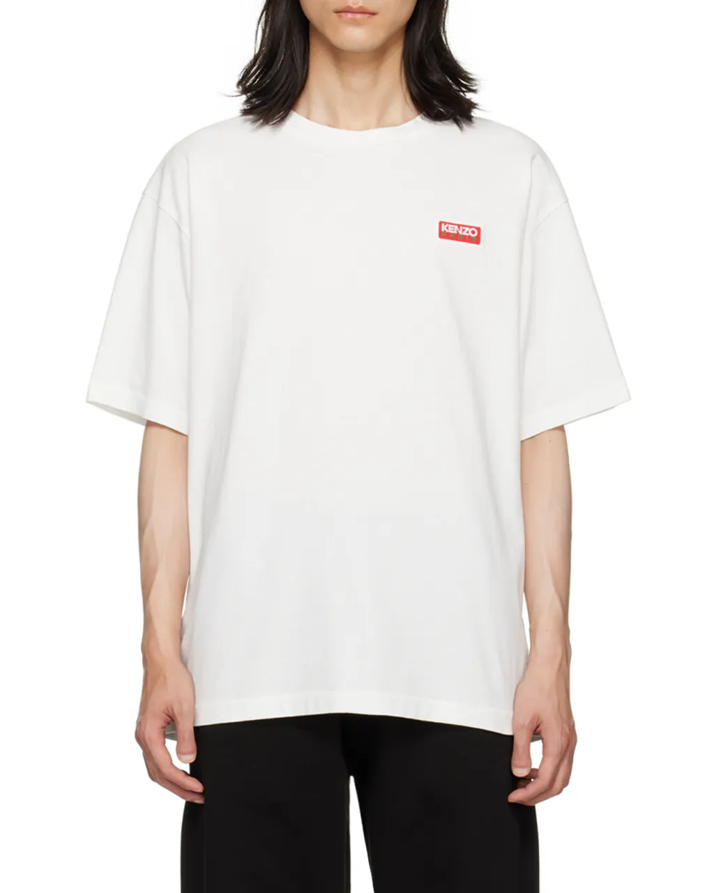 Oversized Logo Printed Crewneck T-Shirt