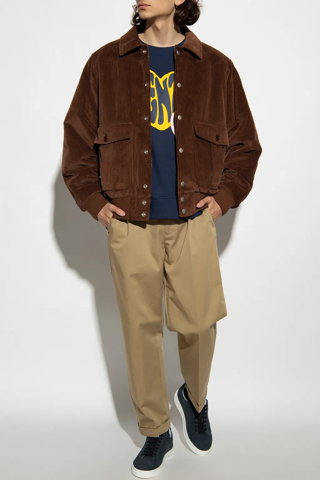 Logo Printed Long-Sleeved T-Shirt