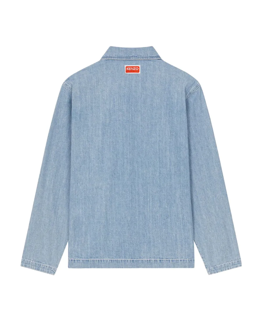 Buttoned Denim Overshirt Jacket