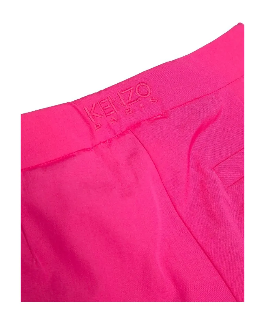 Logo-Embroidered Straight-Leg Tailored Trousers