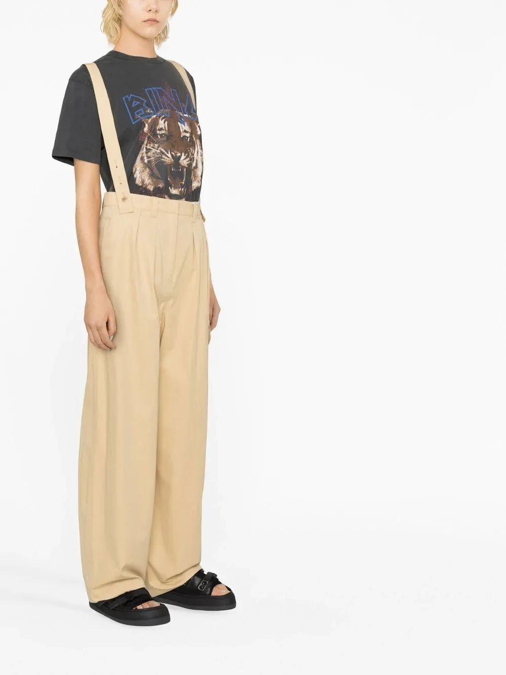 Strap Overalls And Casual Pants