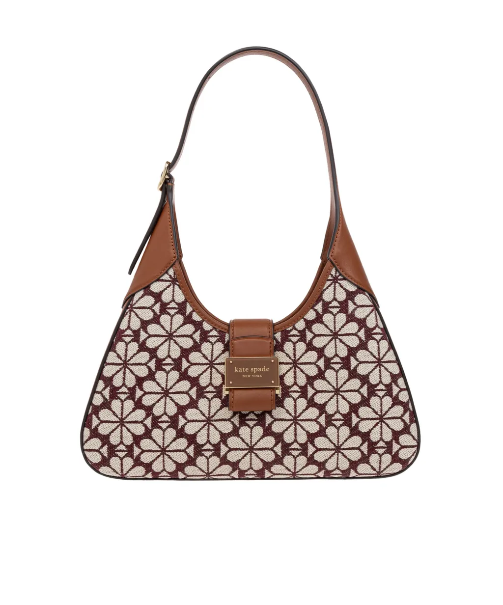Nouveau Floral-Jacquard Shoulder Bag