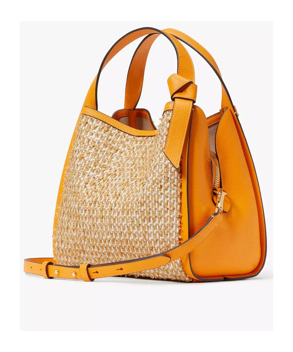 Medium Knott Tweed Leather Bag