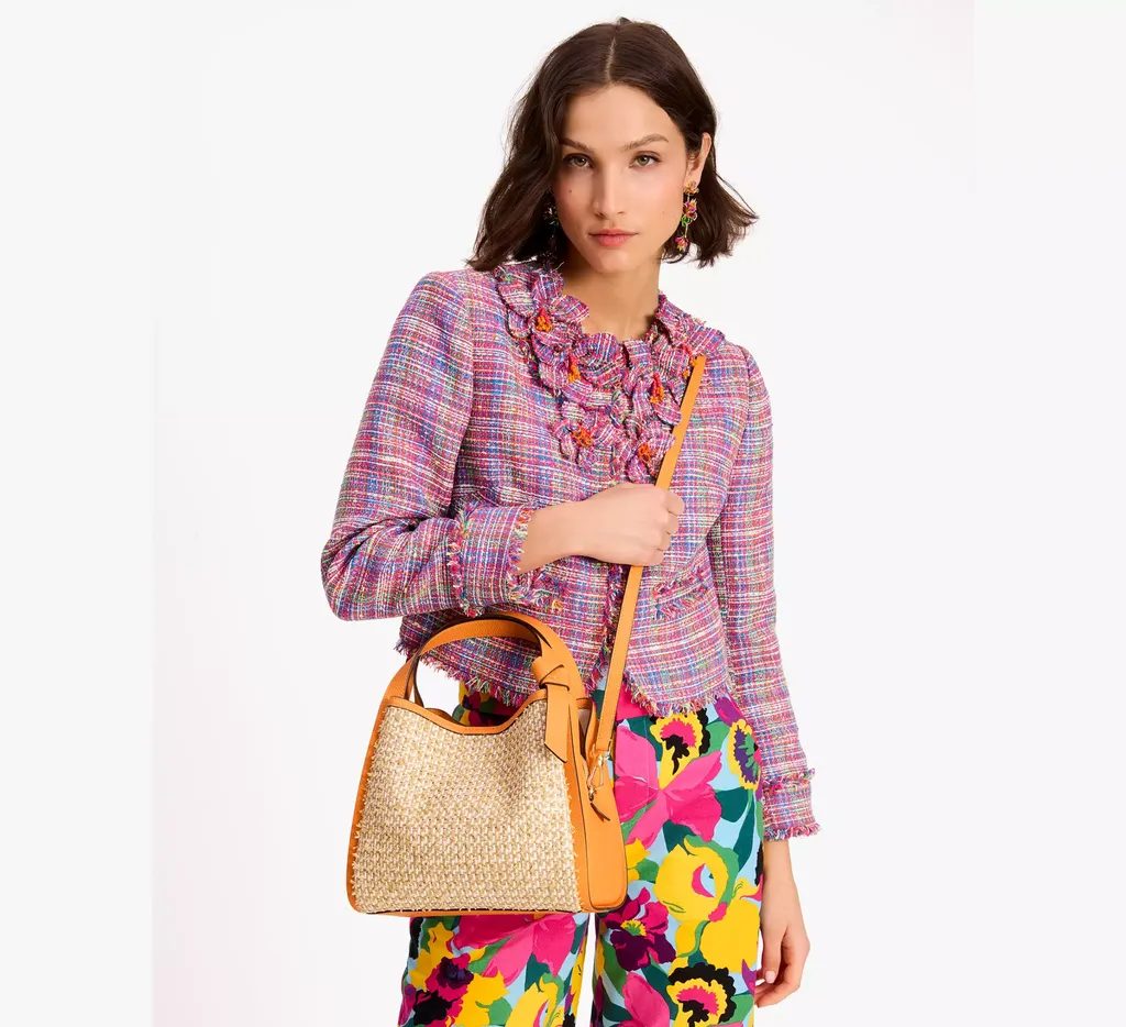 Medium Knott Tweed Leather Bag