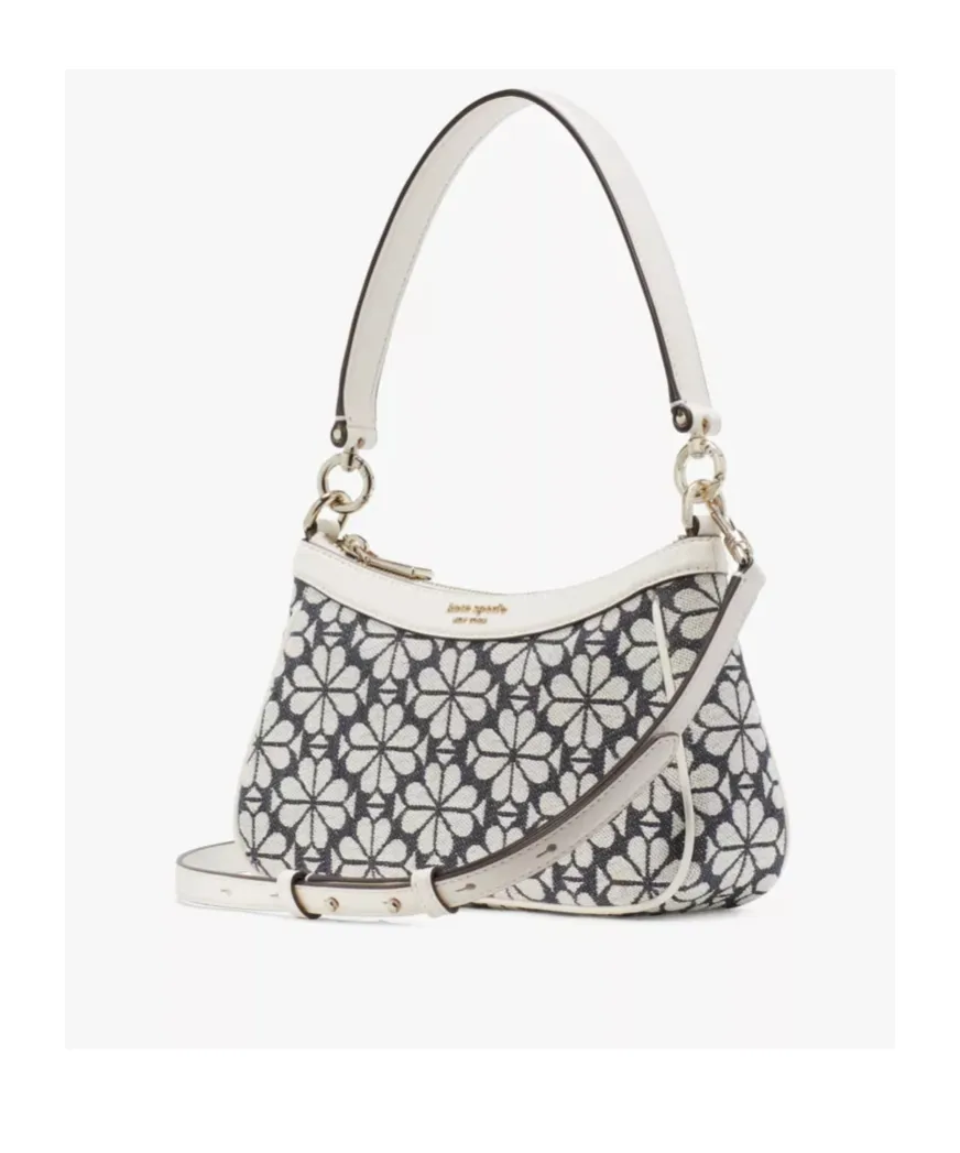 Floral Jacquard Crossbody Bag