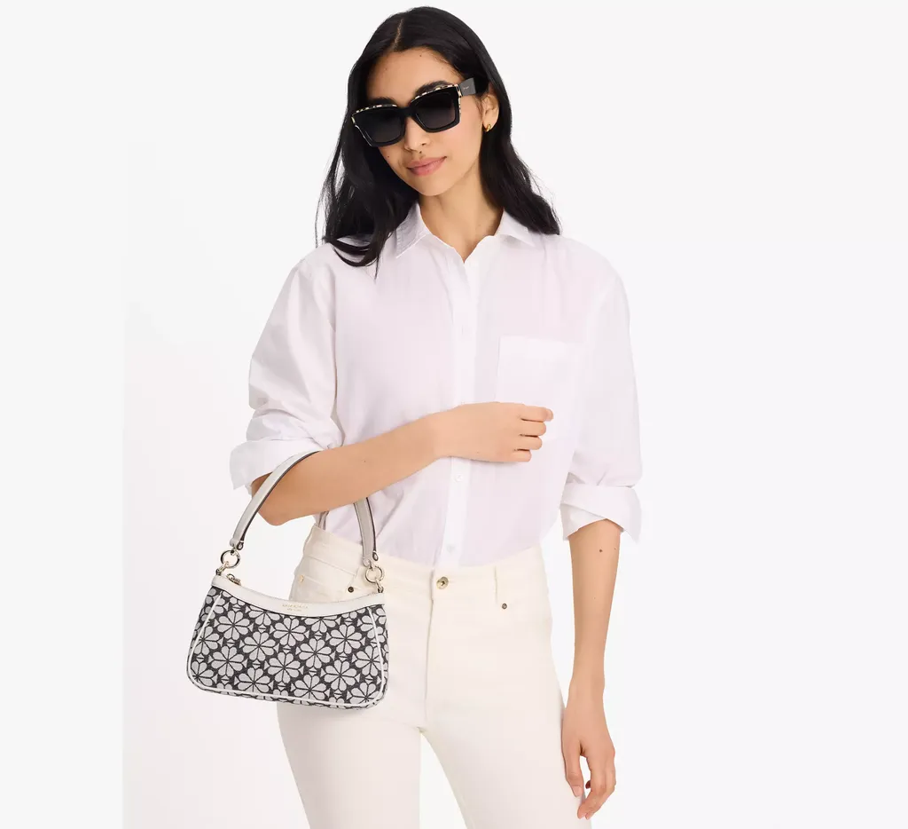 Floral Jacquard Crossbody Bag