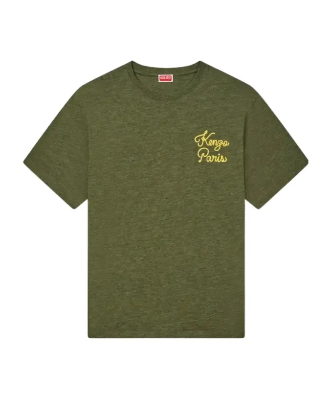 Kenzo Paris Chainstitch Embroidered T-Shirt