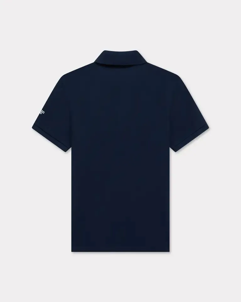 Elephant Logo Embroidered Slim Polo