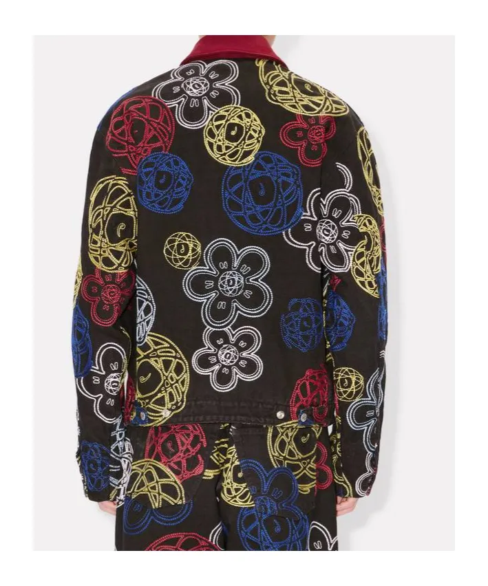 X Futura 2000 Embroidered Zip-Up Utility Jacket