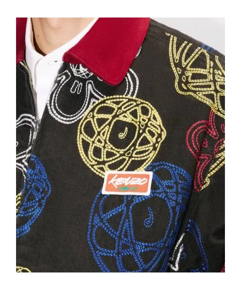 X Futura 2000 Embroidered Zip-Up Utility Jacket