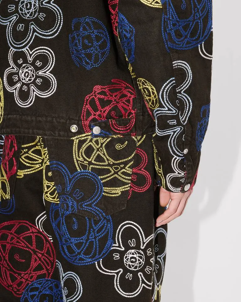 X Futura 2000 Embroidered Zip-Up Utility Jacket