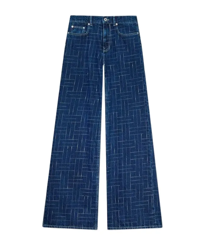 Ayame Wide Pants In Japanese Denim