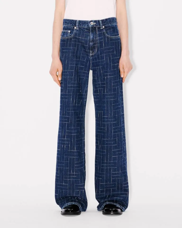 Ayame Wide Pants In Japanese Denim