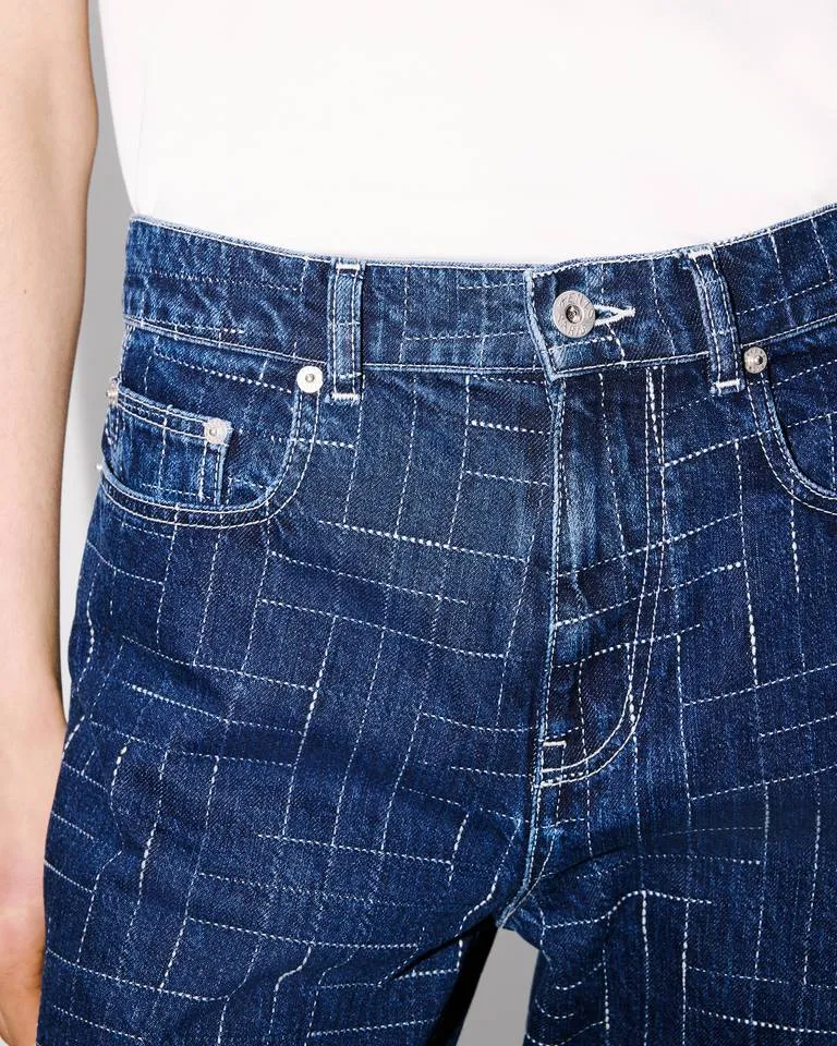 Ayame Wide Pants In Japanese Denim