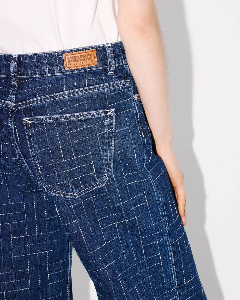 Ayame Wide Pants In Japanese Denim