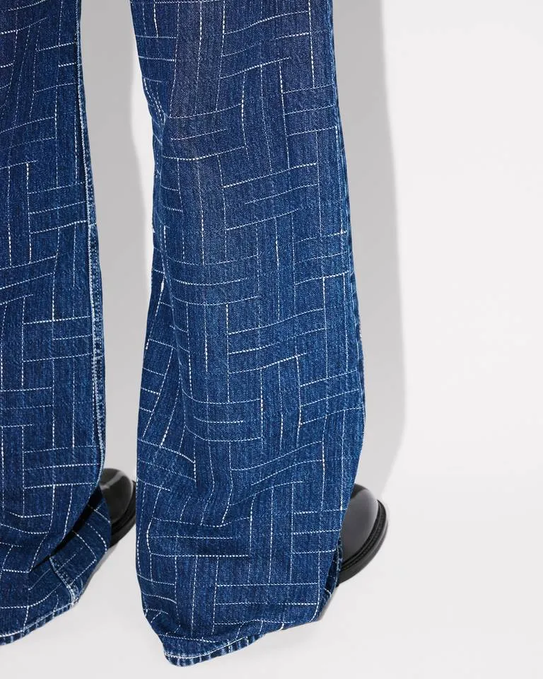 Ayame Wide Pants In Japanese Denim