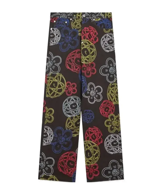 Embroidered Wide Fit Pants Kenzo X Futura 2000