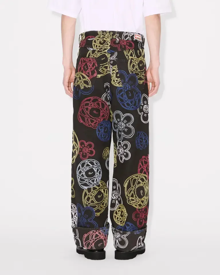 Embroidered Wide Fit Pants Kenzo X Futura 2000